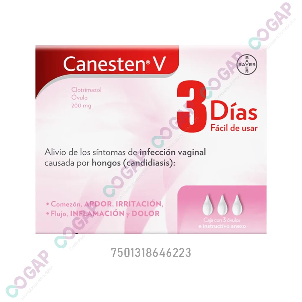 CANESTEN V 3 DIAS 200MG C/3 OV