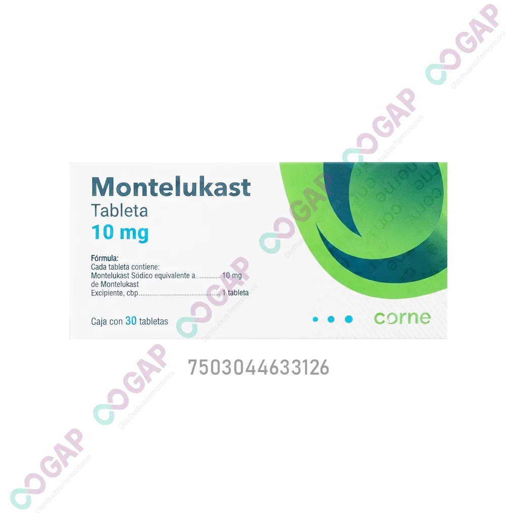 GE MONTELUKAST CORNE 10 MG 30 TAB