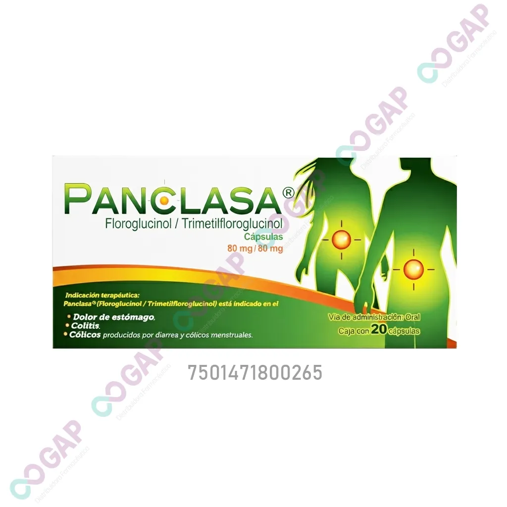PANCLASA 80 MG/80 MG C/20 CAP