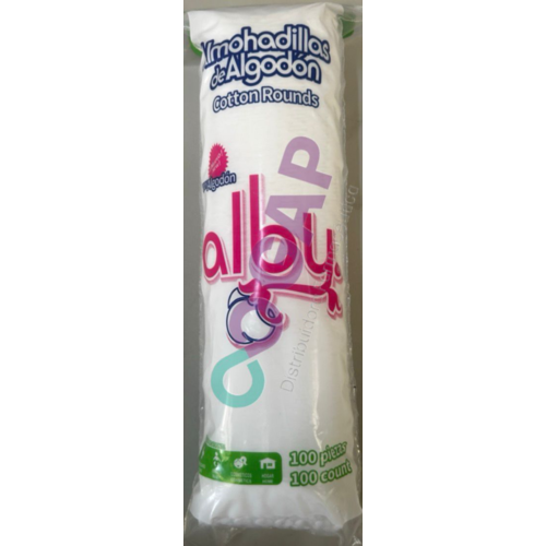 ALMOHADILLAS DE ALGODON ALBY C/100 PZS