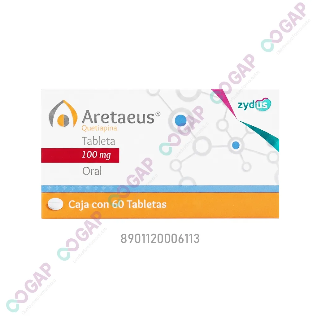 GE QUETIAPINA 100MG C/60 TAB ARETAEUS