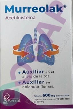 GE ACETILCISTEINA 600MG TAB EFERVECENTE MURREOLAK