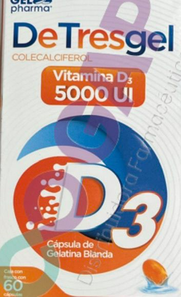 GE VITAMINA D3 DETRESGEL 5000UI 60 CAPSULAS