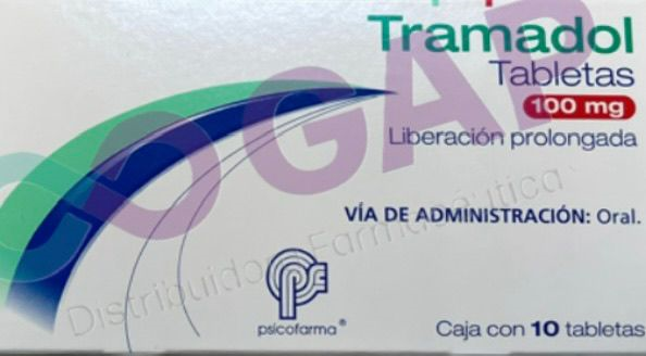 TRAMADOL PSICOFARMA 100MG LP. 10 TABLETAS