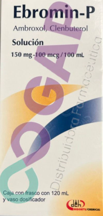 AMBROXOL/CLENBUTEROL EBROMIN-P SOL 150/100MG