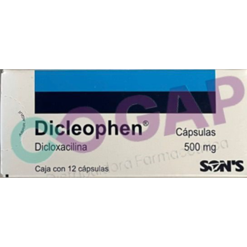 GE DICLOXACILINA DICLEOPHEN 500 MG 12 CAPSULAS