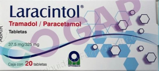 TRAMADOL/PARACETAMOL LARACINTOL 37.5/325MG 20