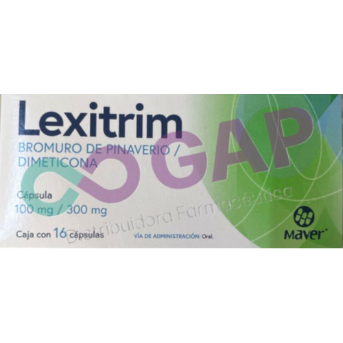 GE BROMURO DE PINAVERIO/DIMETICONA LEXITRIM 100/300MG 16 CAPS