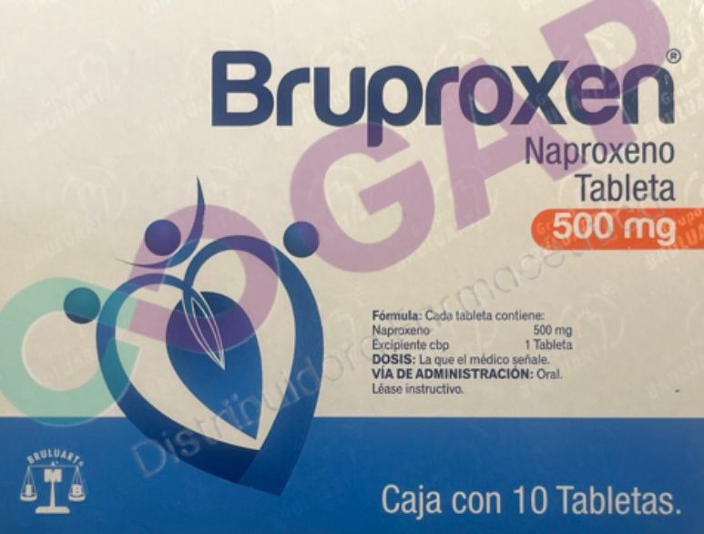 NAPROXENO 500MG C/10 TABLETAS BRUPROXEN