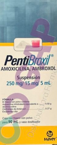 GE AMOXICILINA AMBROXOL 250MG/15MG /5ML SUSP PENTIBROXIL