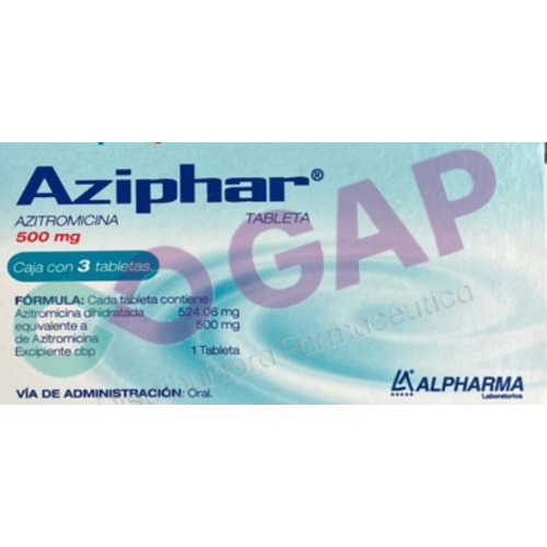 GE AZITROMICINA 500 MG C/3 TAB AZIPHAR