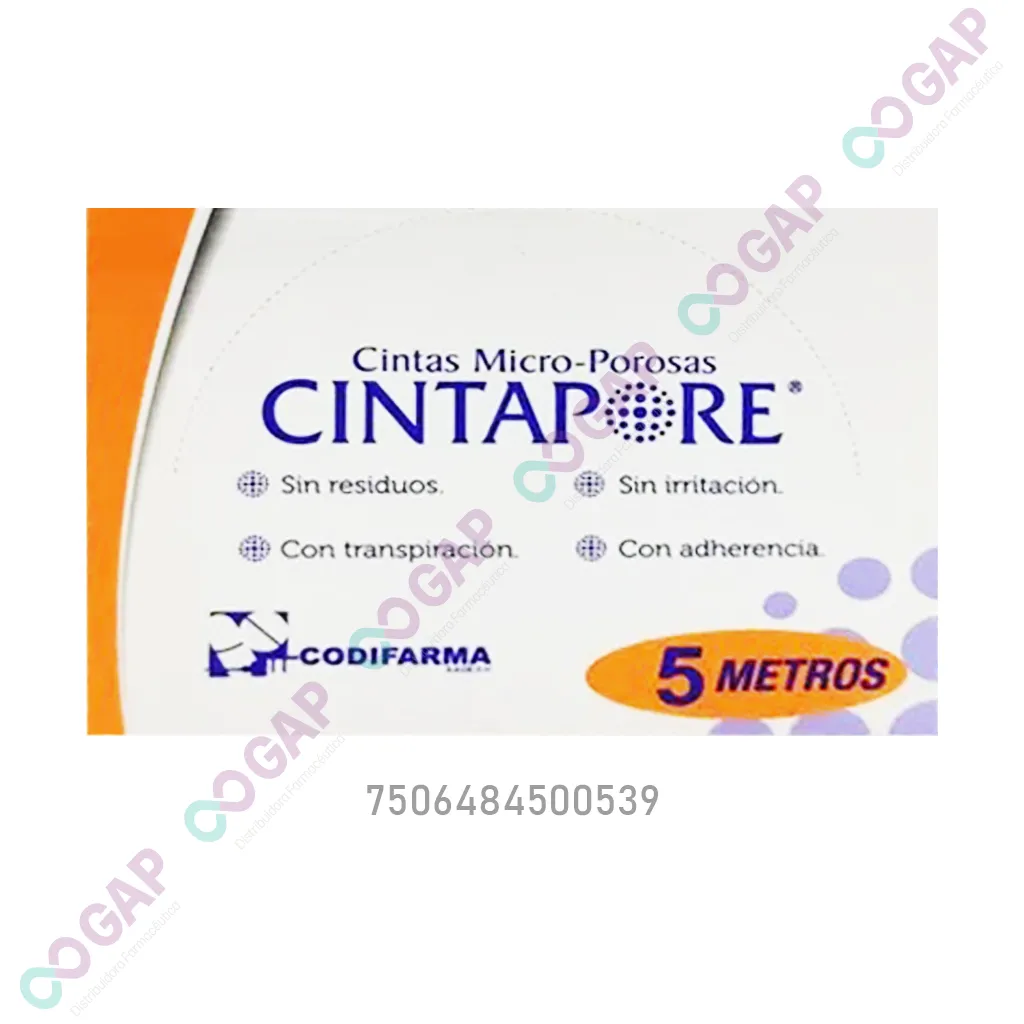 CINTA MICROPORE CINTAPORE 1 ROLLO 1.25CMX5M COLOR PIEL