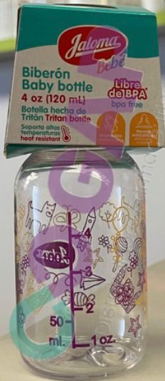 BIBERON JALOMA DECORADO 4 ONZAS (120ML)