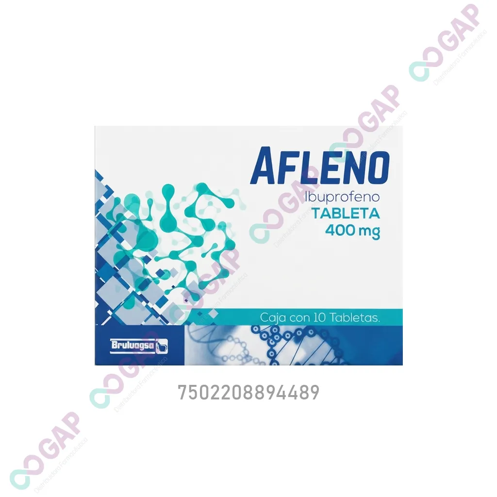 GE IBUPROFENO AFLENO 400 MG 10 TABLETAS