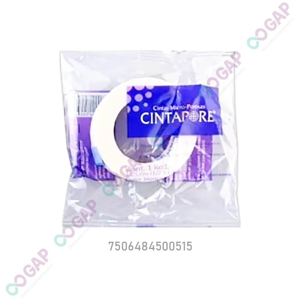 CINTA MICROPORE CINTAPORE BLANCO 1.25 CMx5CM