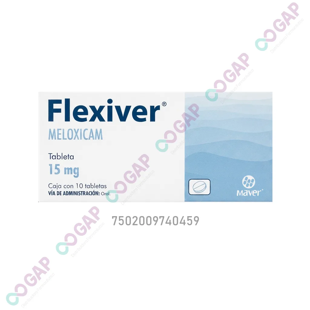 GE MELOXICAM FLEXIVER 15 MG 10 TABLETAS