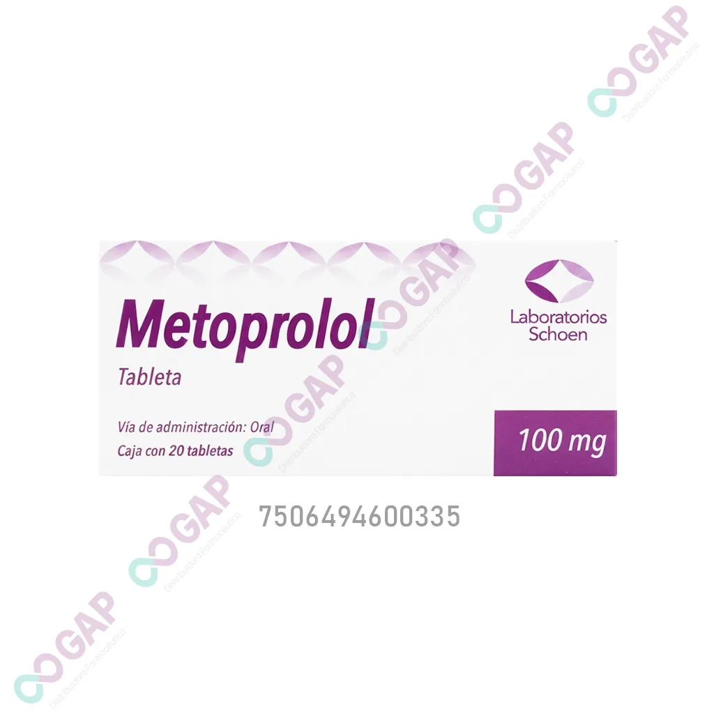 GE METOPROLOL 100MG C/20 TAB LAB SCHOEN